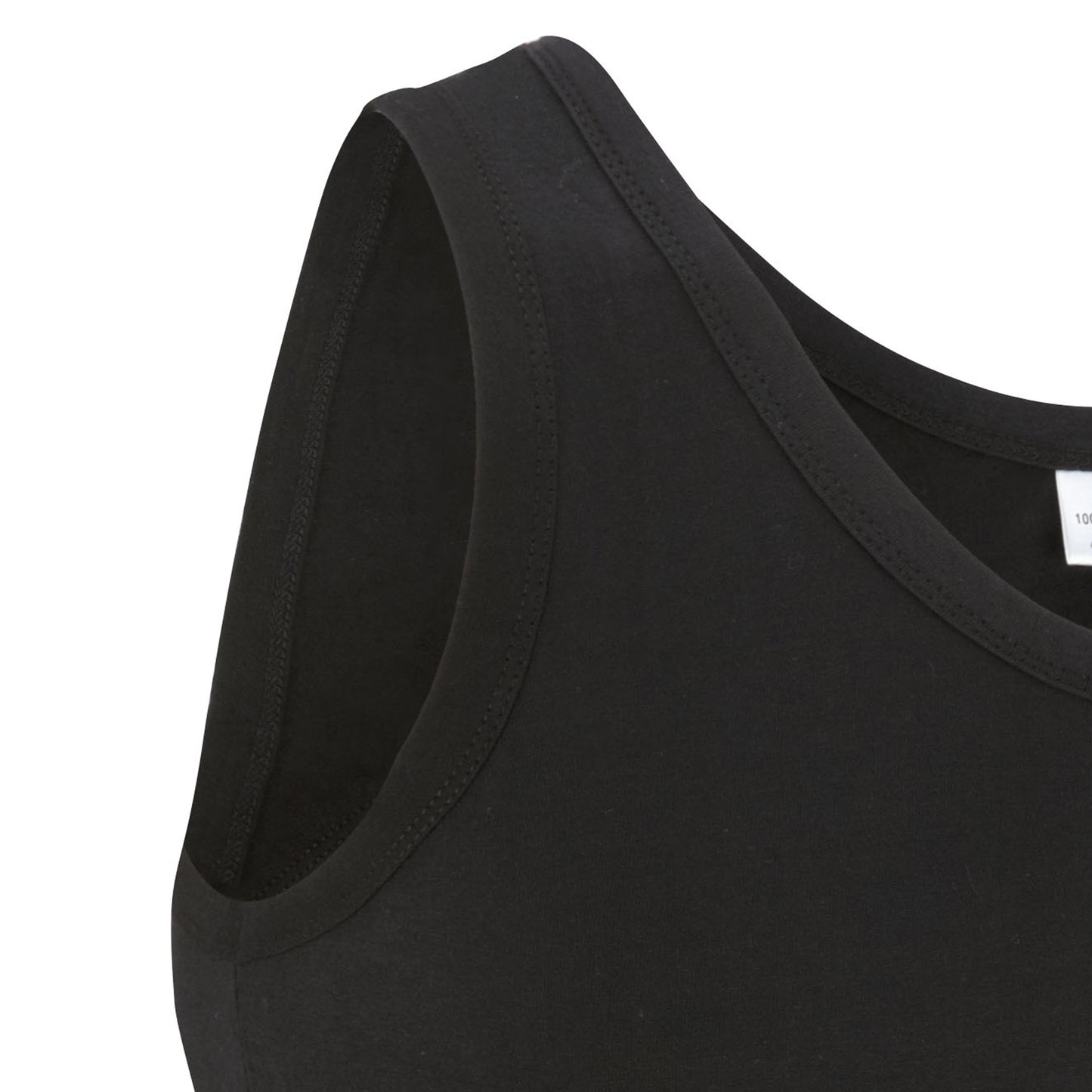 Army Vest Military Style Singlet Sleeveless Tank Top Black