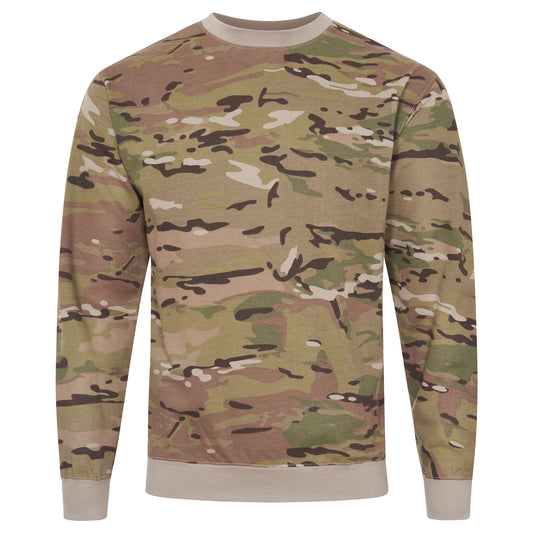 Army Sweatshirt Sweater Top Pullover Jumper Universal Camo