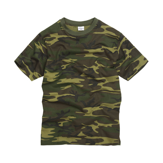 Camo T Shirt Woodland Camo