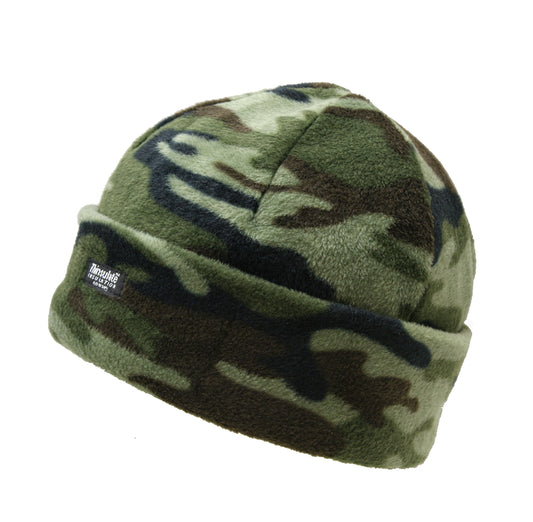Army Hat Military Style Thinsulate Fleece Watch Cap Woodland Camo