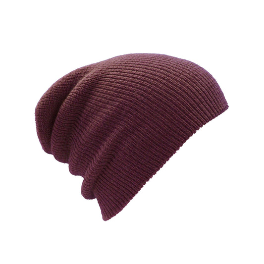 Wool Hat Army Watch Cap Military Style Beanie Burgundy