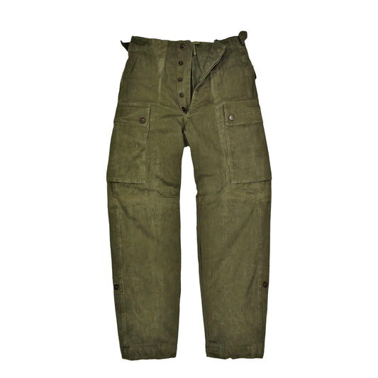 Army Trousers Original Dutch Combat Pants - Heavy Duty Used Olive