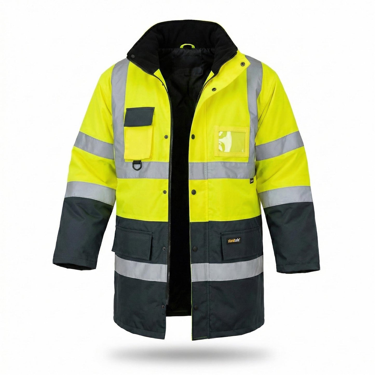 Hi Vis Waterproof Jacket Traffic Coat Reflective Safety Parka