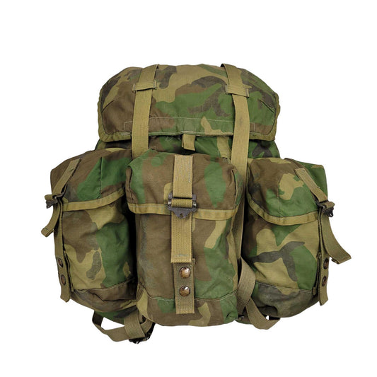 Original US Army Alice Bag Military Rucksack Woodland Camo
