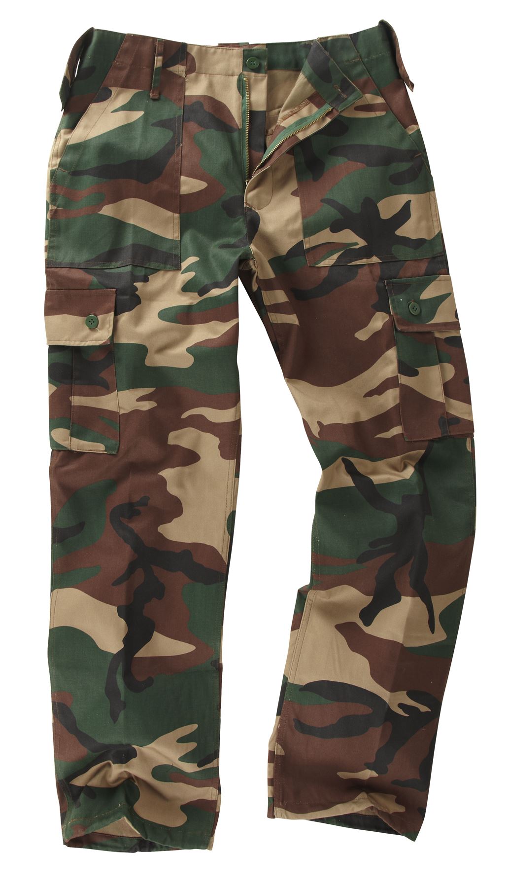 Kids Trousers Army Combat Pants Woodland Camo