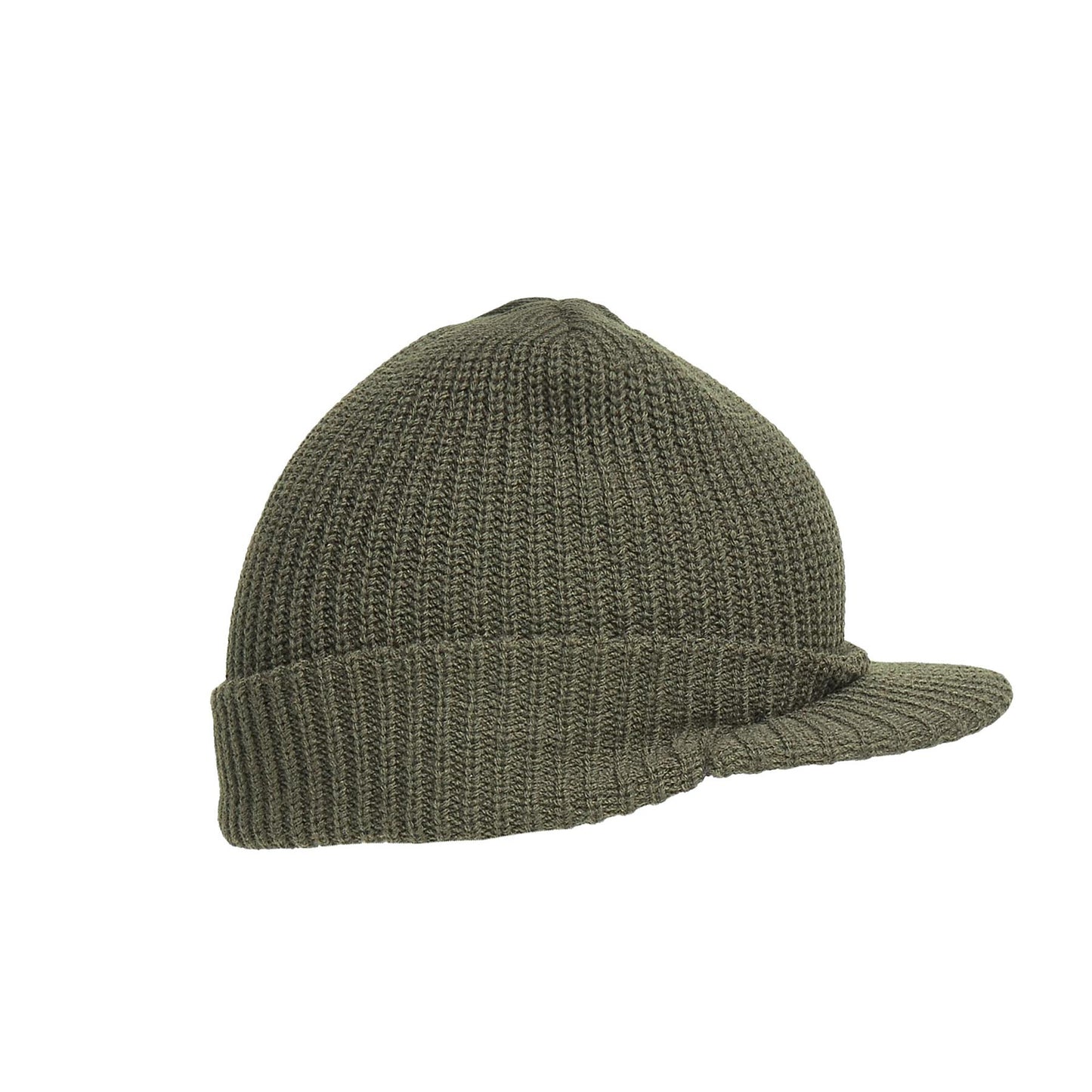 Army Hat Military Style Combat Beanie Jeep Peaked Watch Cap Olive