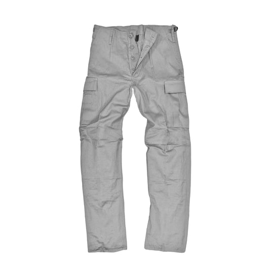 Army Trousers Ripstop Cotton Combat Pants Grey