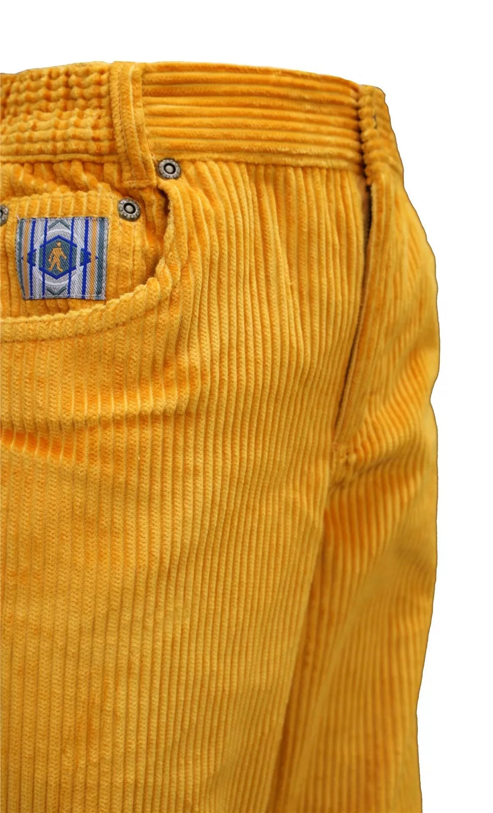 Kids Trousers Warm Corduroy Pants Yellow