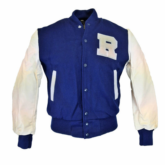 US Baseball Jacket Durable Sport Bomber Blue