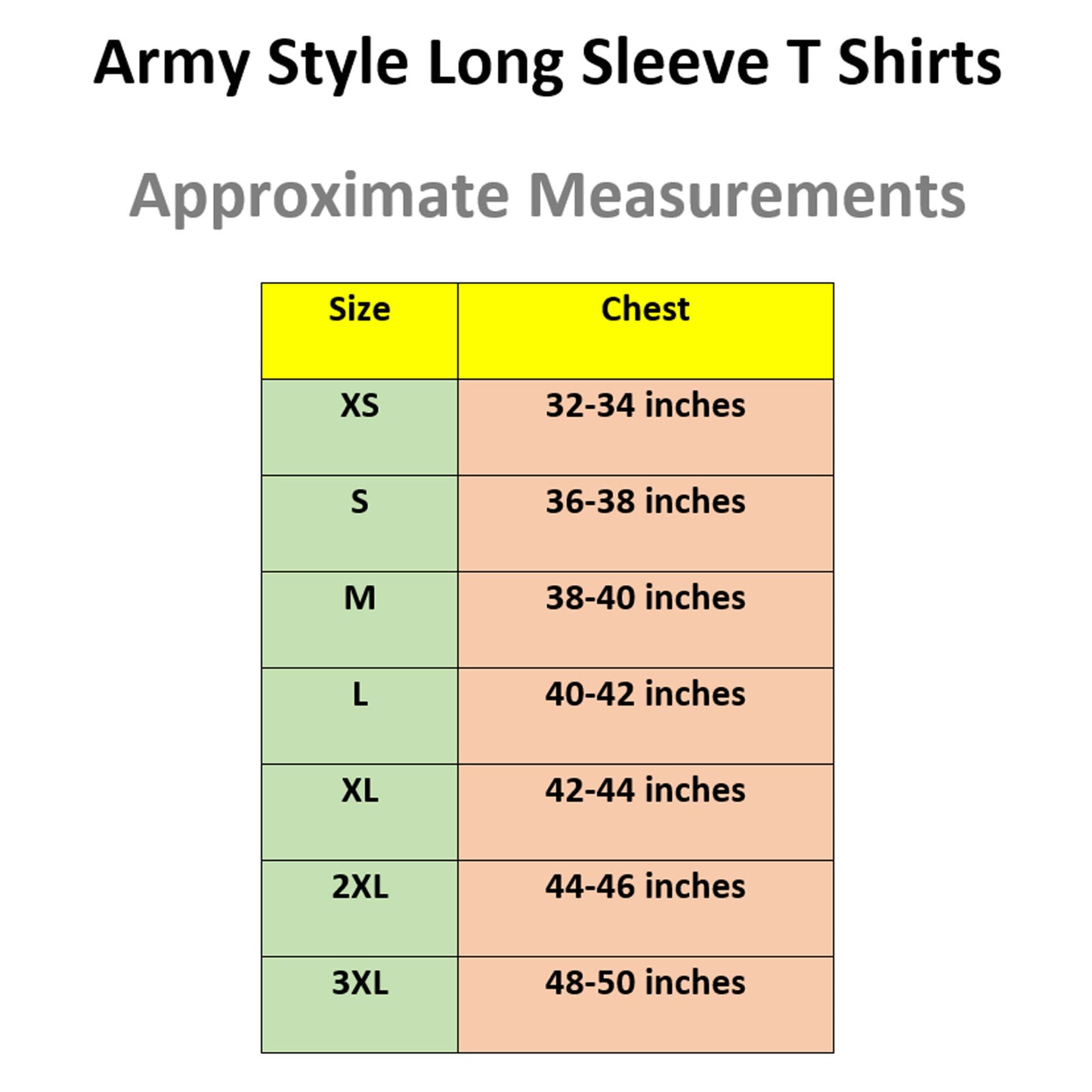 Army T-Shirt Military Style Combat Cotton Long Sleeve Top Woodland Camo