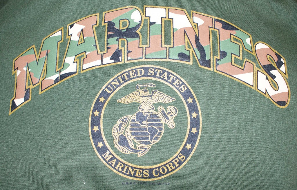 Army Vest US MARINES Printed Cotton Combat Sleeveless Top Olive