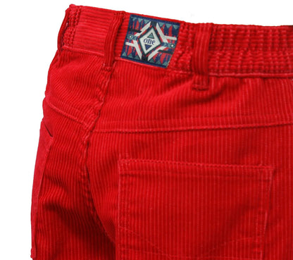 Kids Trousers Warm Corduroy Pants Cayenne Red