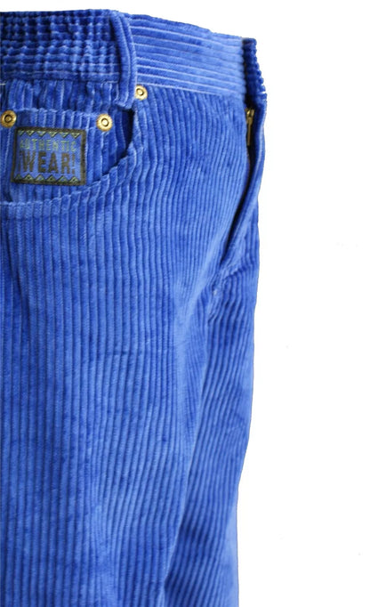 Kids Trousers Warm Corduroy Pants Royal Blue