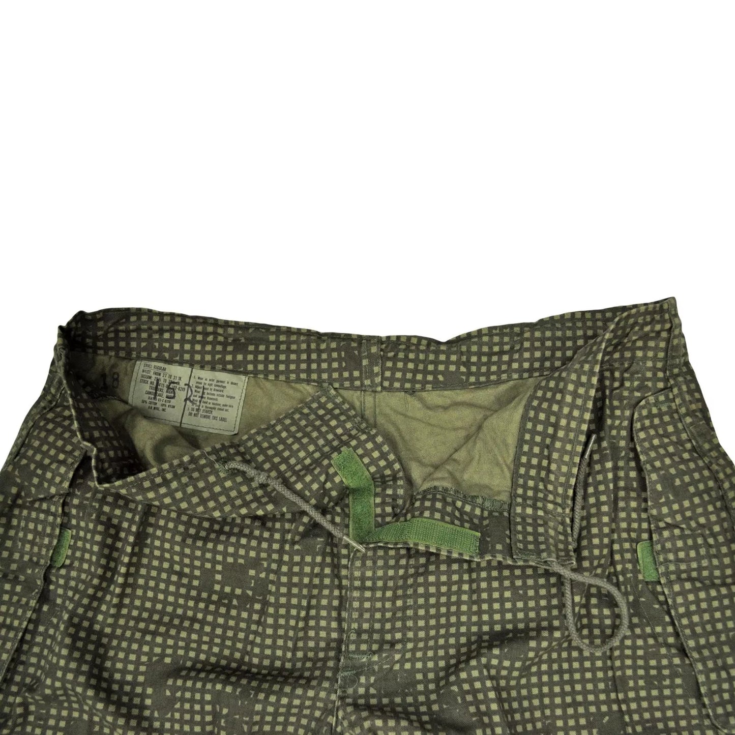 Original US Army Night Desert Camo Combat Shorts Olive