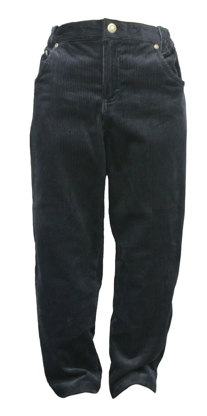 Kids Trousers Warm Corduroy Pants Black