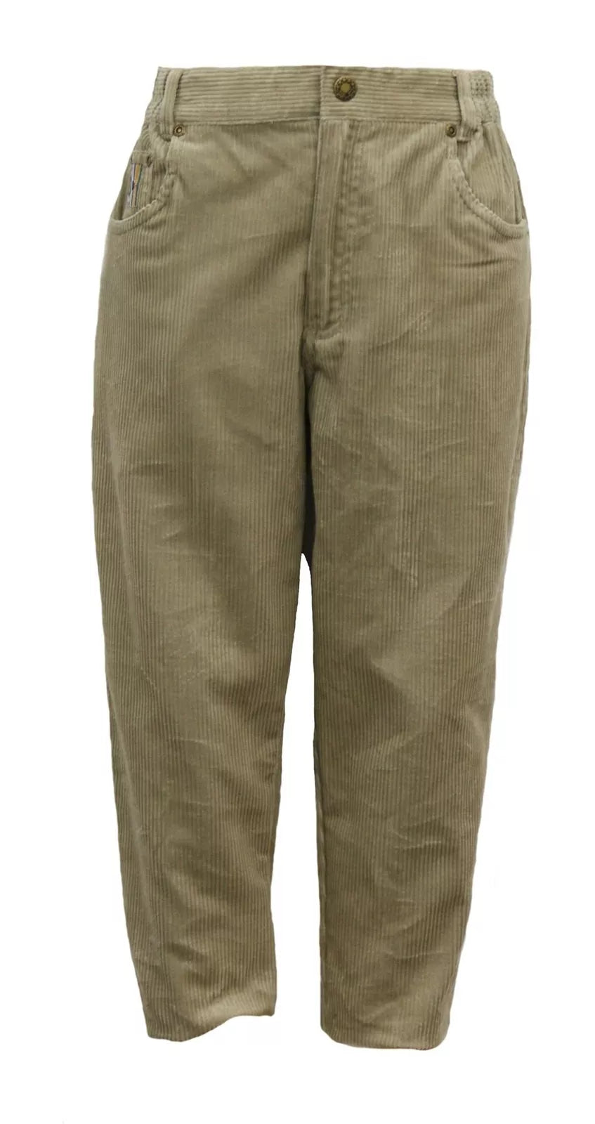 Kids Trousers Warm Corduroy Pants Beige