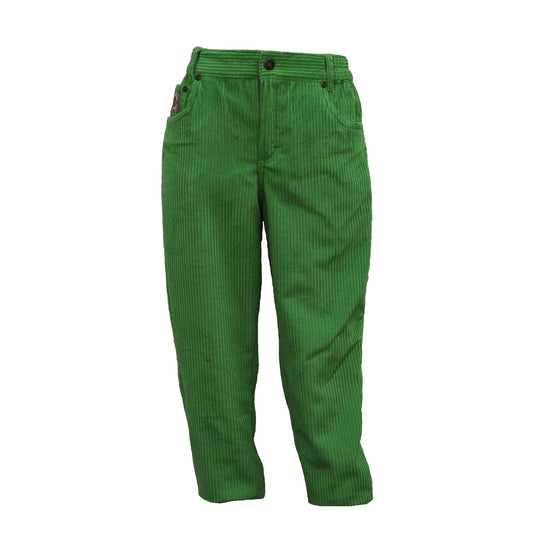 Kids Trousers Warm Corduroy Pants Green