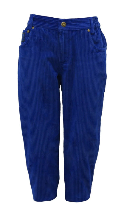 Kids Trousers Warm Corduroy Pants Royal Blue